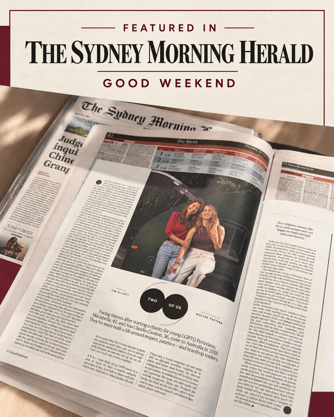 IWANA Trailer featured in The Sydney Morning Herald and Good Weekend